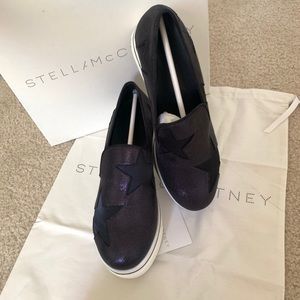 Stella Mccartney star binx slip on loafers purple